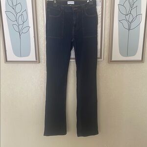 Studio blue Black Flare Wide Leg Jeans
